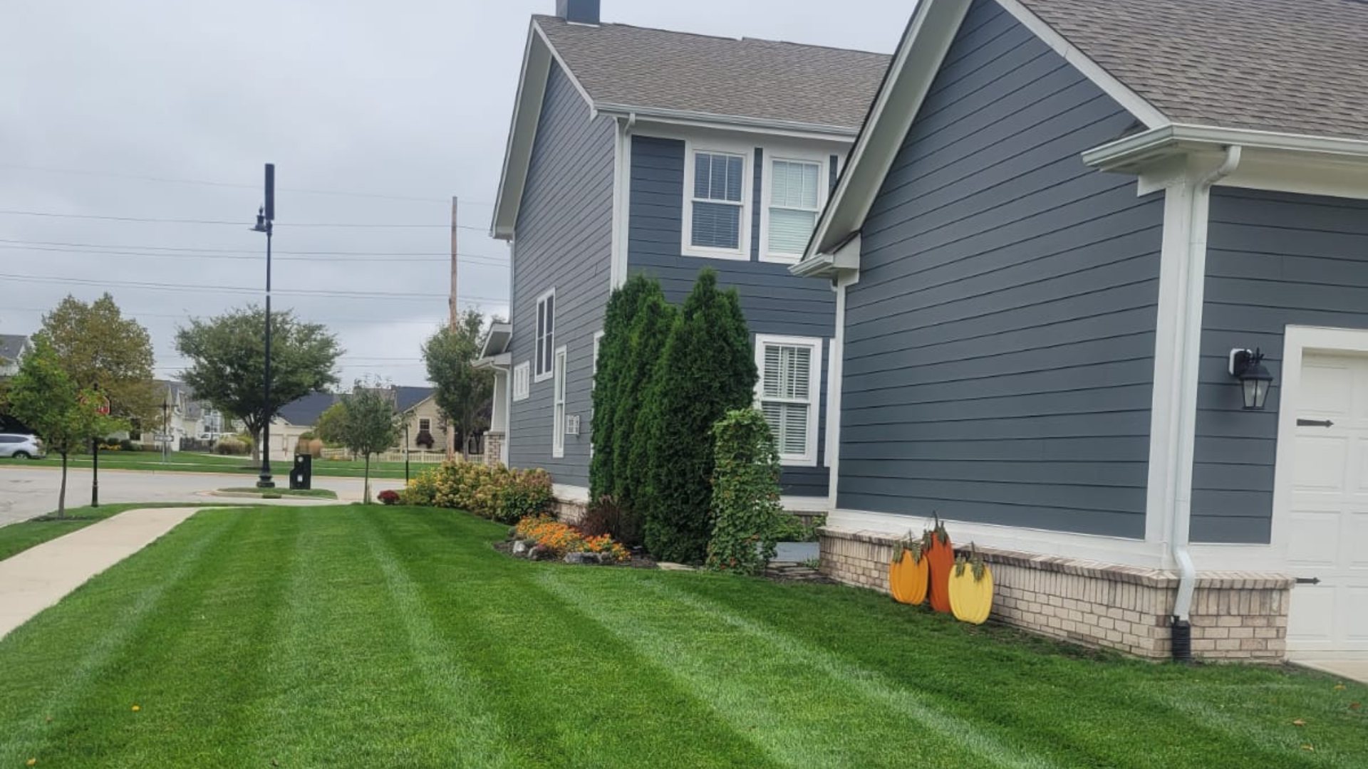 Maintained lawn by Precision Cutz in Broad Ripple, IN.
